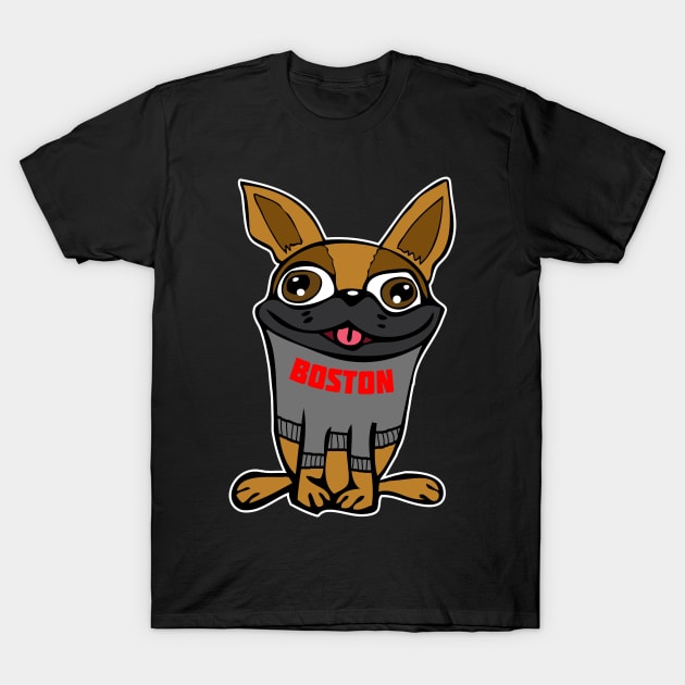 Boston Terrier #1 T-Shirt by RockettGraph1cs